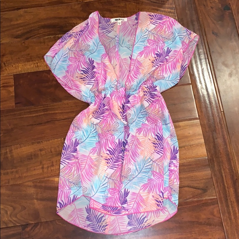 Floral beach cover-up